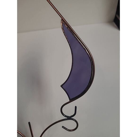 Suncatcher Abstract Design with Purple & White Open Design - Picture 2 of 5